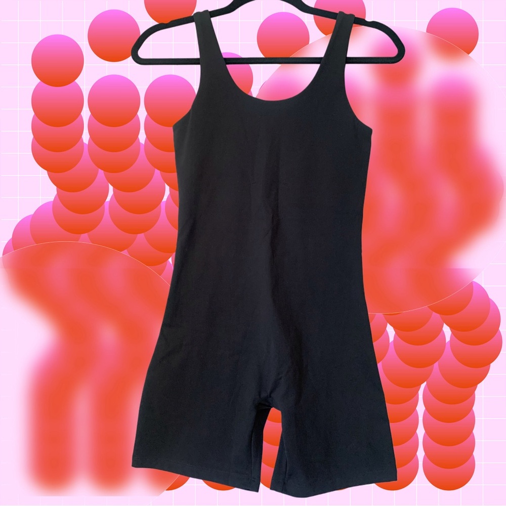 Black Bike Unitard by girlfriend collective